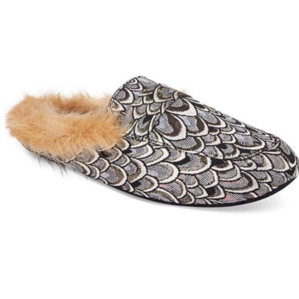 Inc International Concepts Faux Fur Beautiful Slide Slippers Sz. 6-10